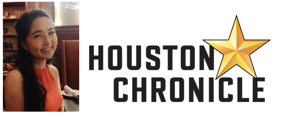 Student Headshot and Houston Chronicle logo