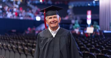Bill Mintz at Moody Commencement