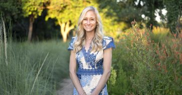 An outdoor portrait of Mallary Tenore Tarpley 