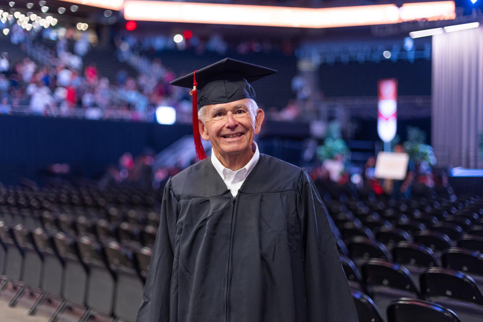 Bill Mintz at Moody Commencement