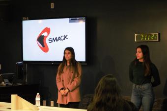 Capstone Class Demo Day / NewSmack team presents their product