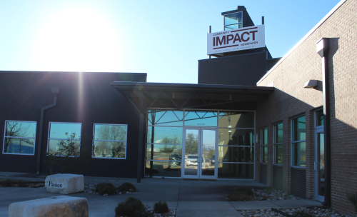Community Impact Newspaper building at sunrise